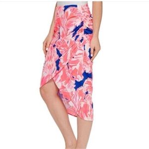 Lilly Pulitzer Midi Tiki Pink Beach Bliss Skirt